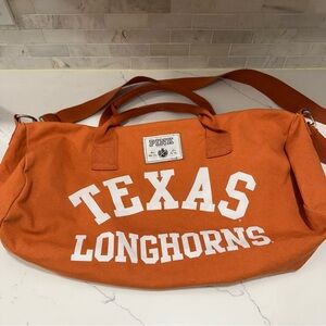 PINK Orange Texas Longhorns Duffle Bag
